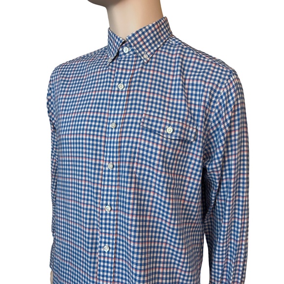 Vineyard Vines Shirt Shep & Ian Window Pane Button Down Collar Crosby Slim Fit - Picture 5 of 15